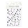 Black & White Nail Decals - Star, Heart, Bow Designs