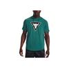 Under Armour Bull Print Hooded Pullover Short Sleeve T-Shirt Men Tops Dark-Green 1378019-722
