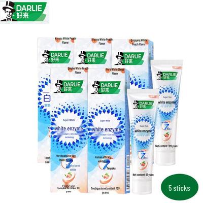 White Enzyme Fresh Peach Toothpaste, 5-Pack