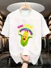 Men's Funny Uni Corn T-Shirt - Heavyweight 180gsm Cotton-Like Retro Smiling Corn Character & Rainbow