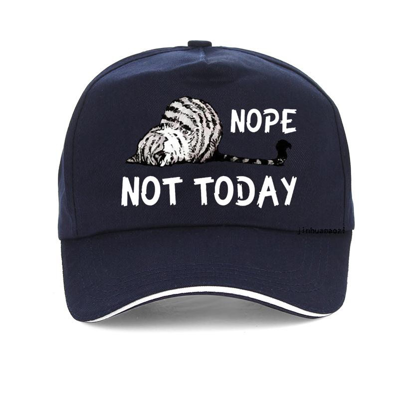 Nope Not Today cat Baseball Cap Cartoon Cute Cat feUnisex hats Adjustable snapback caps