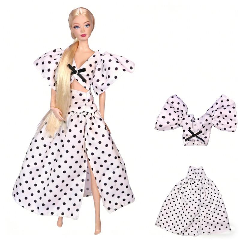 30cm 11,8 Zoll Für Barbies Puppen Kleidung Schuhe Halsketten Set Rock Geschäftsanzug Geeignete Prinzessinnenkleidung Für 1/6 Puppen Spielzeug Geschenk