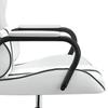 Gaming Chair In White and Black Synthetic Leather