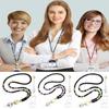 Natural Crystal Beads Lanyard for ID Badges Fashion Badge Card Holder  Card Protector