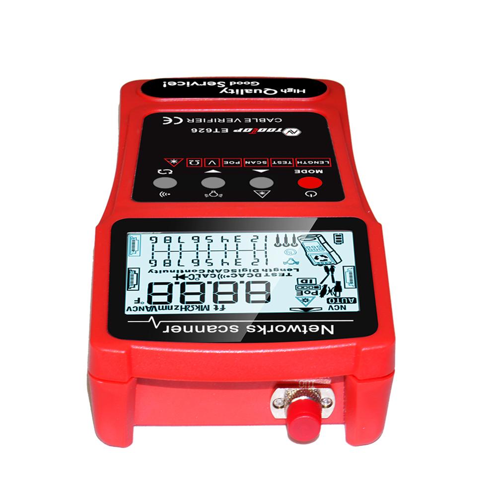 3in1 Multimeter Analogs Digital Search Network Cable Tester POE Test Cable Finder Multifunctional for Voltage Continuity Testing
