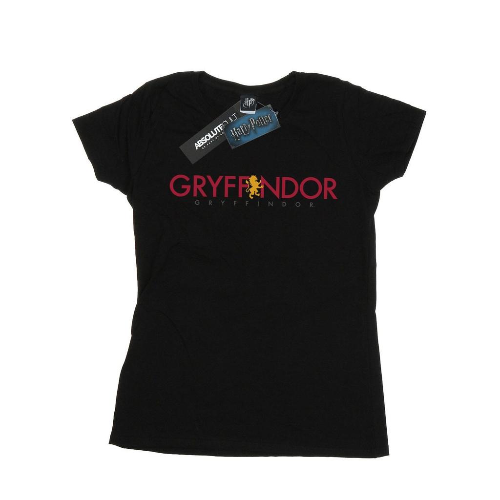 Harry Potter Womens/Ladies Gryffindor Text Cotton T-Shirt