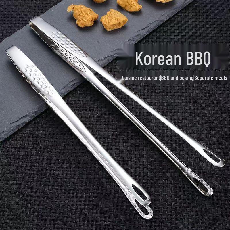 

Korean Barbecue Stainless Steel Food Clip for Kitchen & Grill