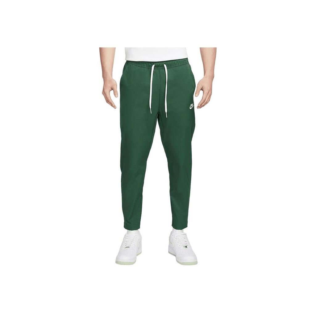 Nike Club Logo Embroidered Drawstring Knit Joggers Men Bottoms Green DX0625-323