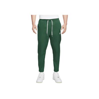 Joggers dzianinowe ze sznurkiem z haftowanym logo klubu Męskie Spodnie Zielone DX0625-323