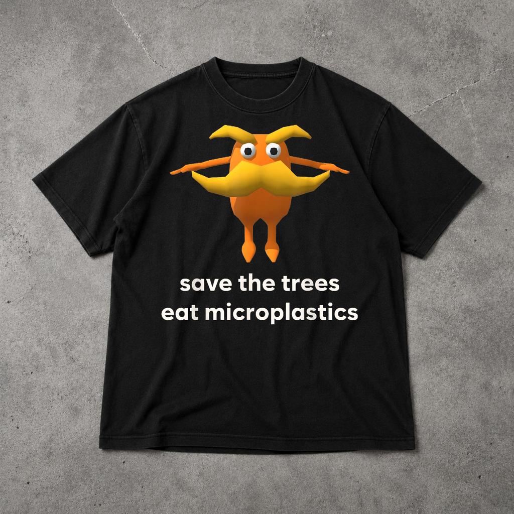 Save The Trees Eat Microplastics Tee, Weird Funny Meme Shirt, Science Humor Graphic Tee, Gift For Him Her