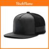 Cappellino da Baseball Hip Hop in Pelle Nera Con Cotone Traspirante Per Streetwear E Abbigliamento Casual