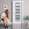 12 Large Pockets Over Door Hanging Shoe Organizer, White