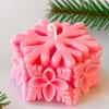 Snowflake Pillar Silicone Candle Mold DIY Christmas Ornaments Craft Gifts Making Soap Plaster Resin Baking Molds Home Xmas Decor