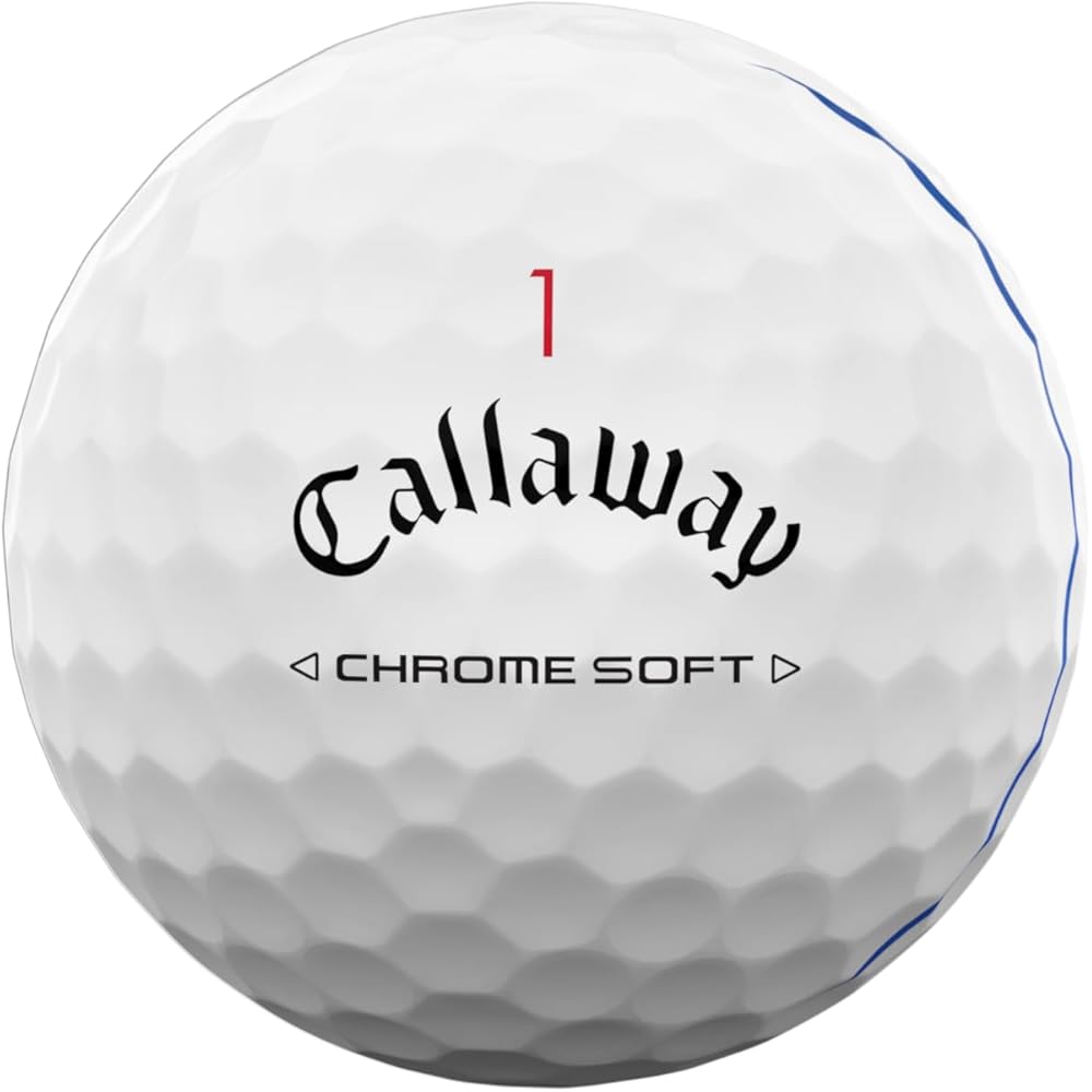 Callaway Chrome Soft Triple Track Golf Balls 12 Count 3-Piece Structure White