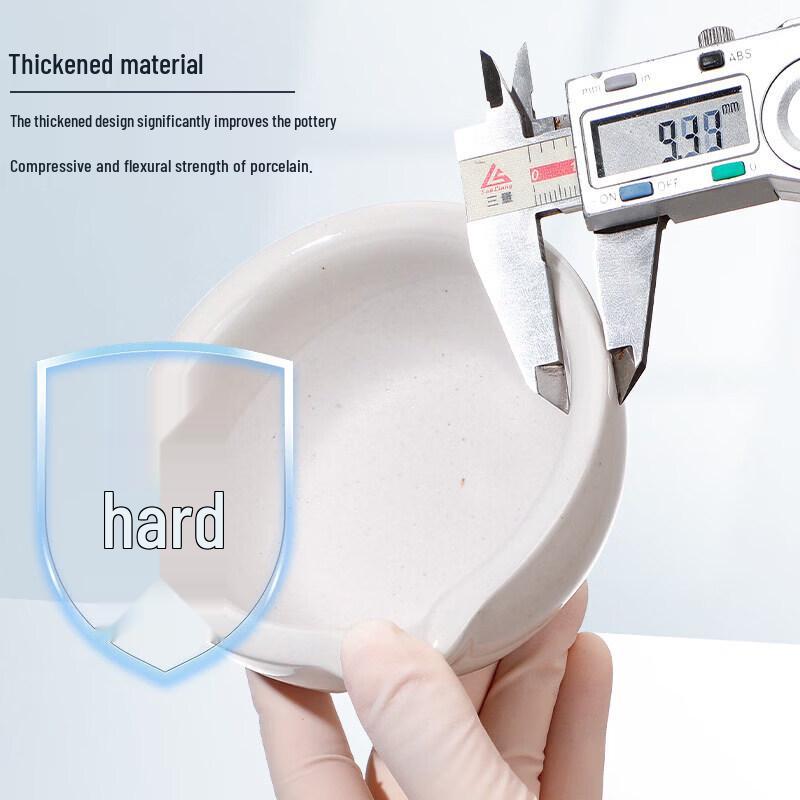 Thickened Ceramic Mortar and Pestle Set