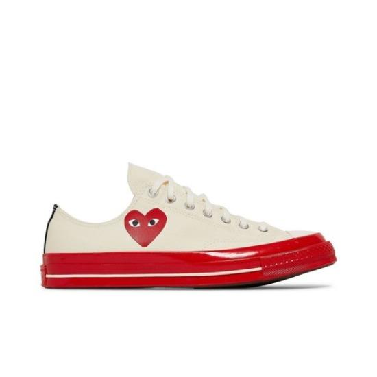 

Converse Comme des Garçons Play x Chuck 70 Low Pristine Red A01796C EU 42 червоний