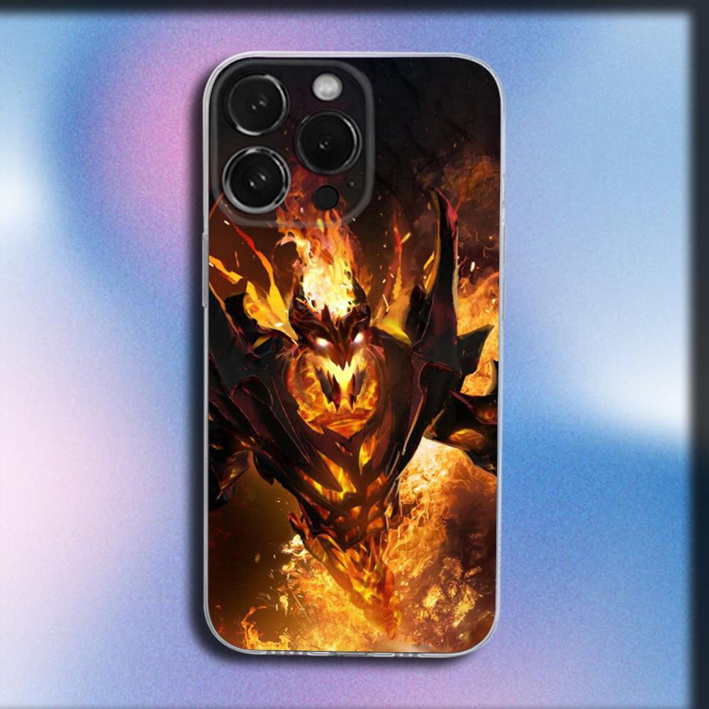 

D-Dota 2 Крутой Игровой Чехол Для Телефона Для iPhone 16,15,14,13,12,11 Plus,Pro,Max,XR,XS,X,Plus,SE,Mini Прозрачный Мягкий Чехол iPhone11