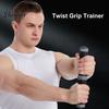 Wrist And Forearm Strengthener Twist Grip Trainer for Strength Portable Gray Strong Version Hand Exerciser Training Bars Arm Elbow TPE Soft-Wrapped