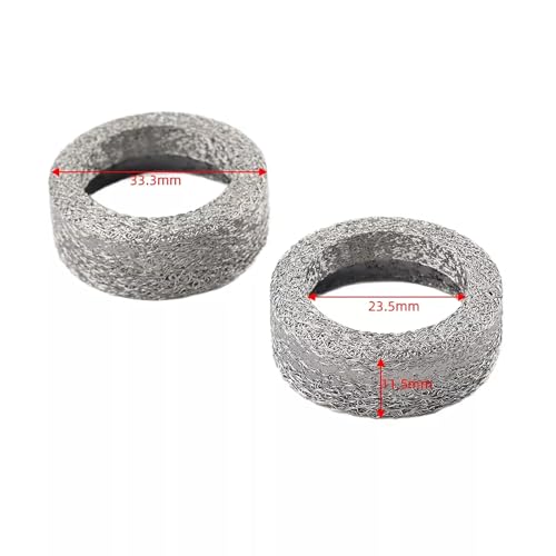 SCGEHA Exhaust Interconnect Gaskets (65927-00) for Harley Sportster (up to 2016) - Pack of 2