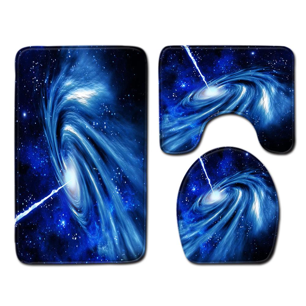 Star Bathroom Floor Mat Toilet Three-Piece Set