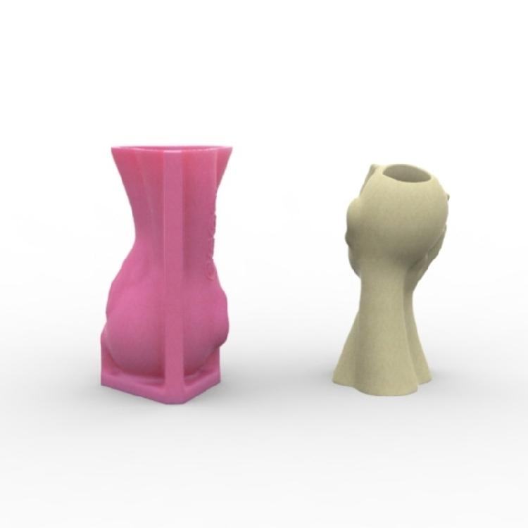 Customizable Girls Mask Sturdy Silicone Mould for Craft Supplies Flower Pots and Pen Holders from Resin Decoration