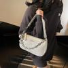 Niche Chain Texture Pop Underarm Baguette Bag Women's Bag 2025 New Spring High-end One-shoulder Crossbody Bag