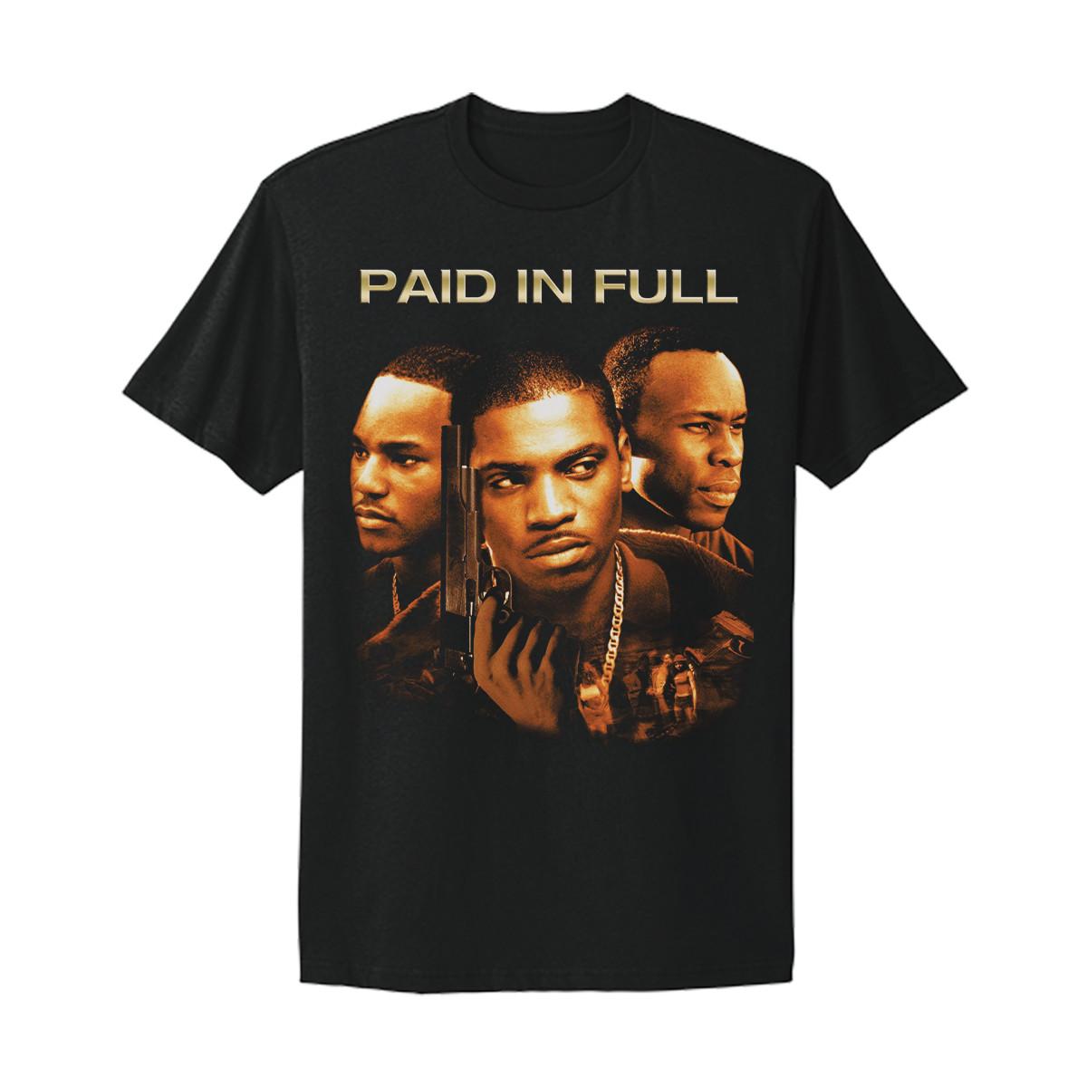 Paid In Full 90s Poster Graphic Movie Classic Film retro vtg design T-shirt L