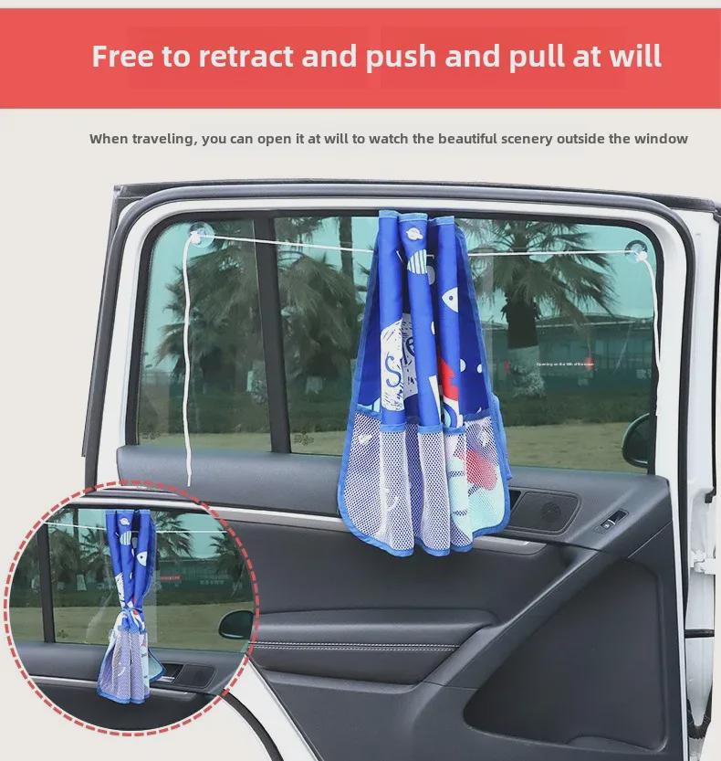 Förbättrad Sommar Tecknad Koreansk Bilsolskydd - Värmeisolerande Gardin