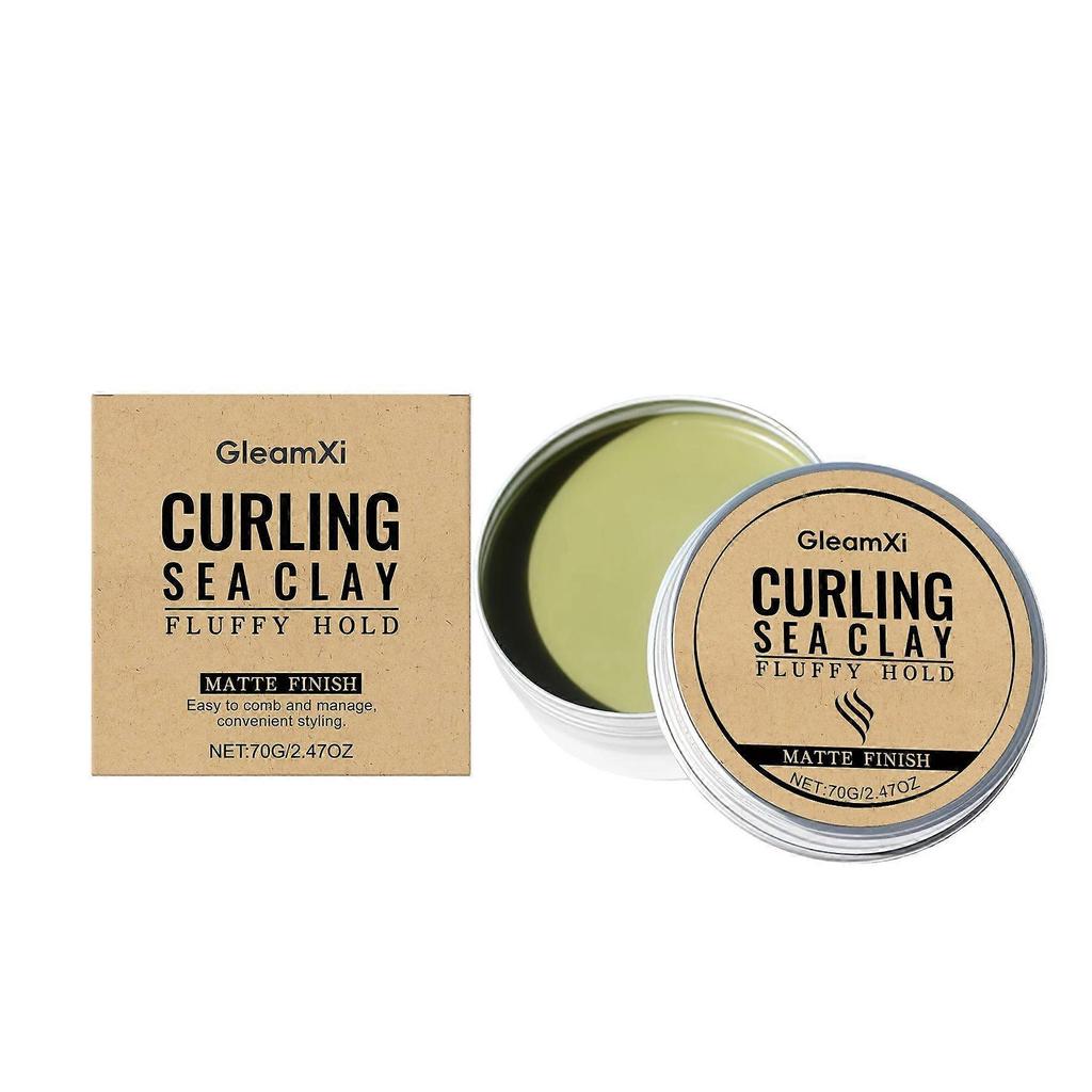 Gleamxi Hair Styling Mud Creates Naturally Styled, Fluffy And Light Curls For Daily Care