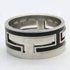 Used HERMES Ring Move ash EU#55.5 56 Silver925 7.8g Silver black Accessories