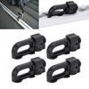 4Pcs Black L Track Fitting Carbon Steel Tie Down Fitting Double Stud Fitting  RV Application