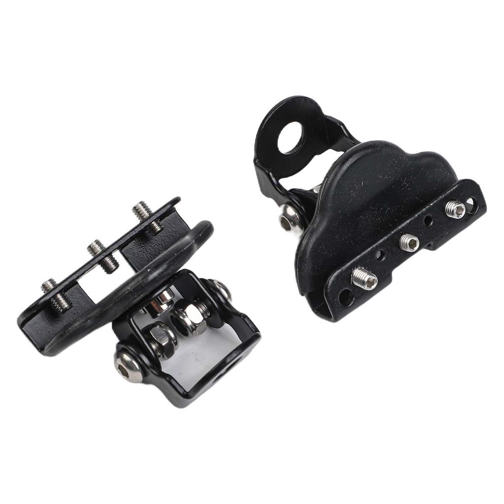 Stainless Steel Car Hood Light Bracket Pair 2PC Adjustable Set to Fit Most LED Light Bars and Strips for Enhanced Visibility