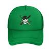 onepieces Trafalgar Law Logo Mesh Baseball Caps Unisex Women Outdoor Trucker Hat Surgeon of Death Adjustable Summer Sun Caps