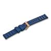 Watch Band 16mm Rubber Strap D2 Small Pin Buckle Watch Strap Replacement Lightweight Blue Tool-Free [] V.60054