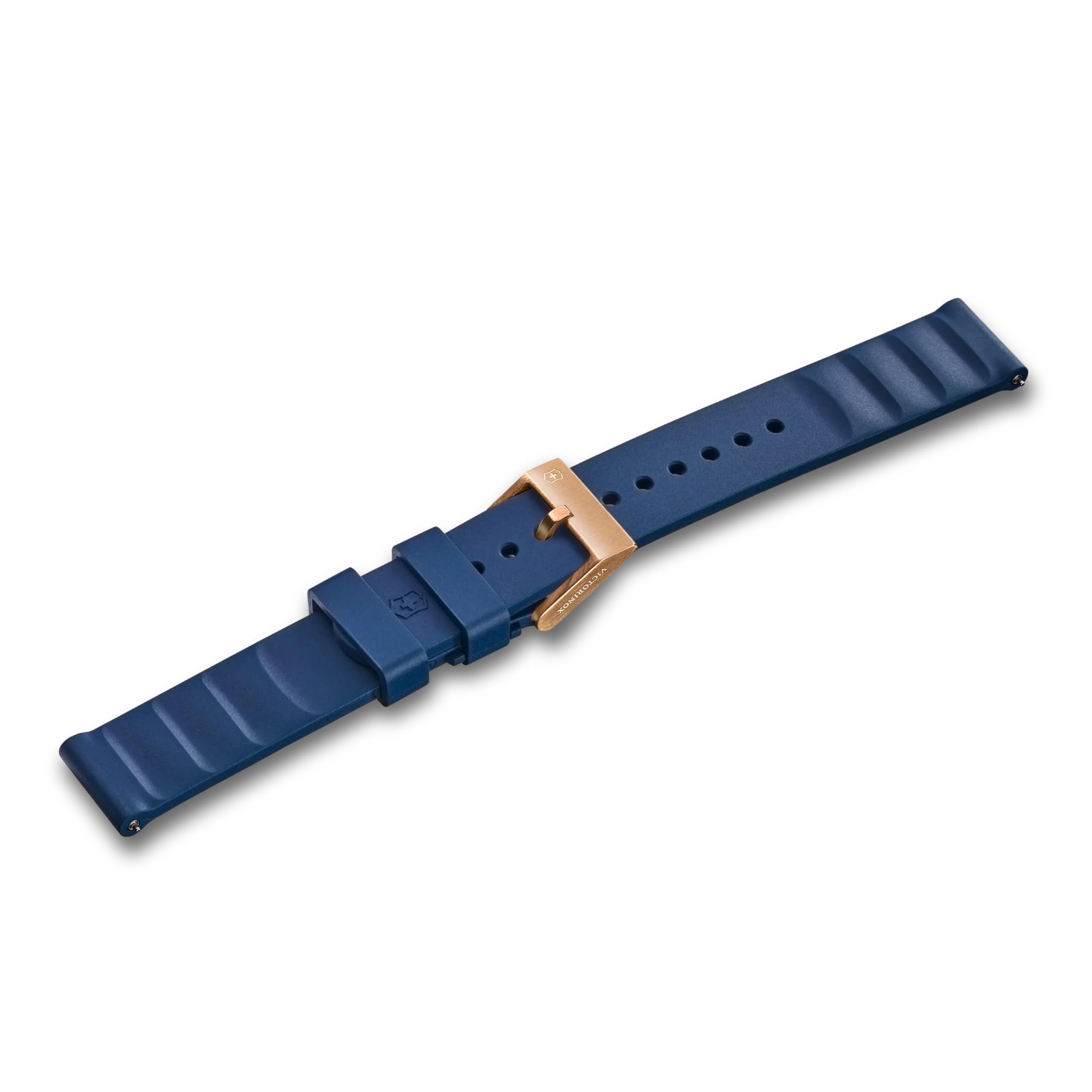

Watch Band 16mm Rubber Strap D2 Small Pin Buckle Watch Strap Replacement Lightweight Blue [Victorinox] Tool-Free [] V.60054