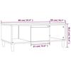 821065 vidaXL Coffee Table Smoked Oak 90x50x36.5 Cm Engineered Wood