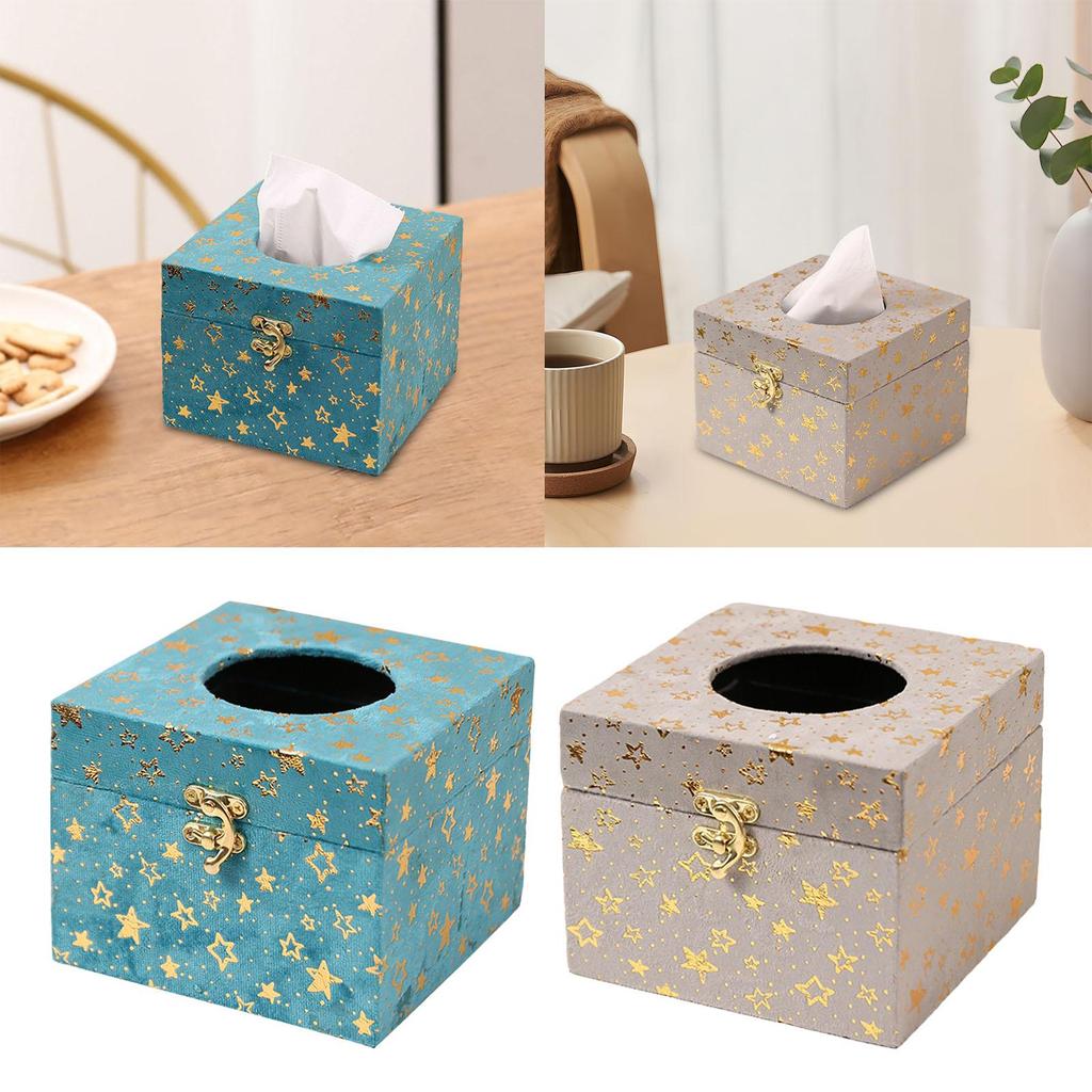 Tissue Box Facial Tissue Case Paper Tissue Napkin Holder Tissue Case Decorative for Restaurant Kitchen Toilet Hotel Bathroom
