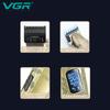 VGR V-036 Electric Clipper Carved Hair Clipper Retro Metal Electric Push Clipper for Men's Hair Clipper with Digital Display Home Razor Shaver