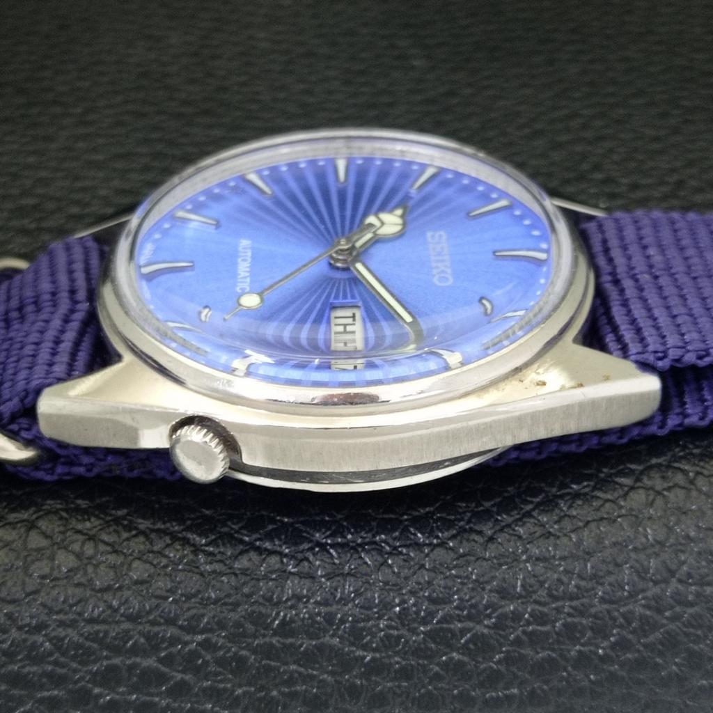 AUTOMATIC 6319A VINTAGE SEIKO JAPAN MENS SKY BLUE COLOR DIAL WATCH a701440-5 R206b-a701440