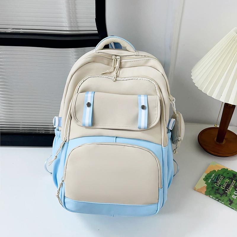 Schoolbag1011 winter new high value fashion light simple student bag tide Korean version large capacity travel backpack