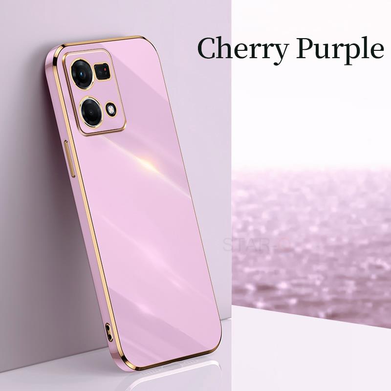 Reno7 Reno8 5 Lite Luxury Plating Ring Holder Case For Oppo Reno 7 8 6 5 Lite 9 Pro 4g 5g Silicone Stand Back Cover Reno5 5lite
