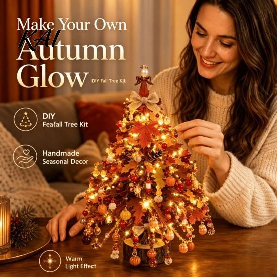 Schulferien Bastelbedarf DIY Perlen-Weihnachtsbaum-Set, Handgemacht mit LED-Lichtern, Dekorations-Bastelwerkzeuge Bastelprojekt, Perlen-Set für Erwachsene,