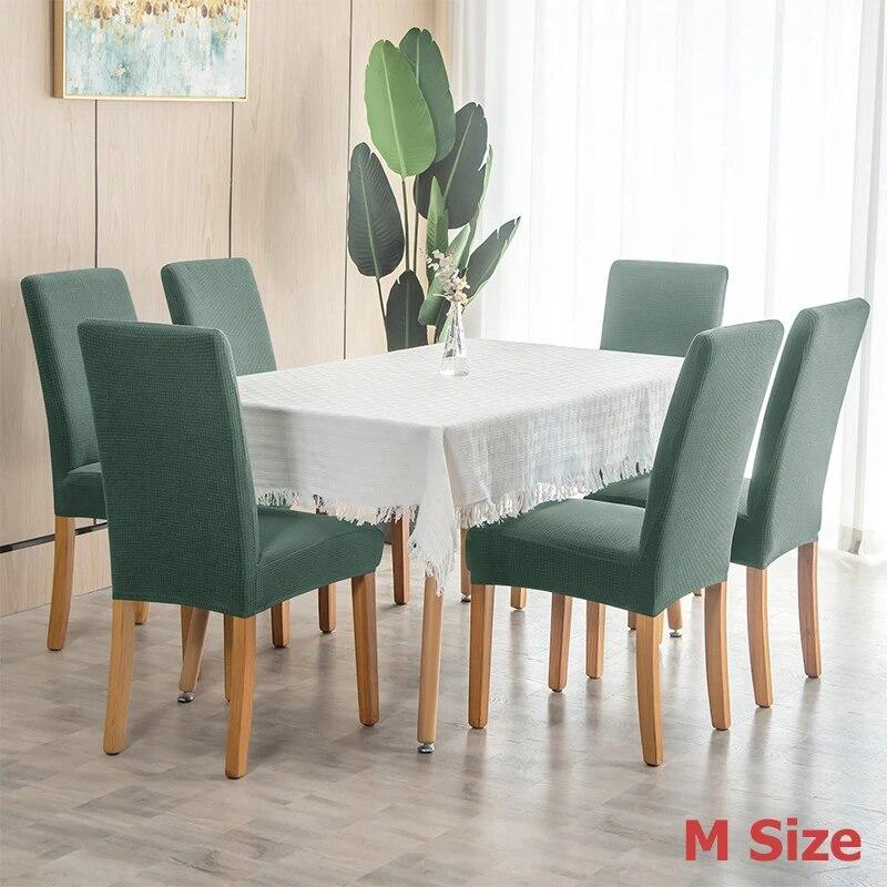 Water Repellent High Back Chair Cover Jacquard Stretch XL Size Chair Covers for Dining Room Anti-dirty Easy Care Seat Protectors