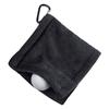Golf Wipe Cloth Cleaner Microfiber Golf Ball Cleaning Towel with Carabiner Hook