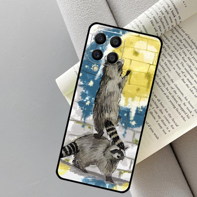 

Cartoon Raccoon Kawaii For Samsung Galaxy M13 M33 M14 M12 M32 M52 M31 M55 M15 M11 M21 M35 M53 M34 M54 M06 M16 Case Samsung M33