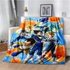 Japanese portable Dragon Cartoon Ball flannelette lightweight thin sheet sofa cover family office casual warm throw blanket.