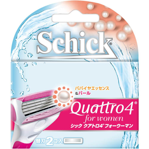 

Schick Quattro 4 для женщин сменные лезвия (2 куска) Женская бритва