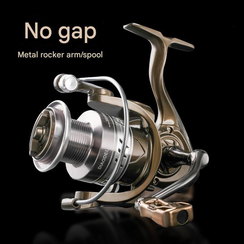 Mavllos BM Carp Fishing Reel CNC Metal Rocker Arm 5.2:1 High Speed Brake Force 15KG Deep Sea Long-distance Sea Fishing Reel