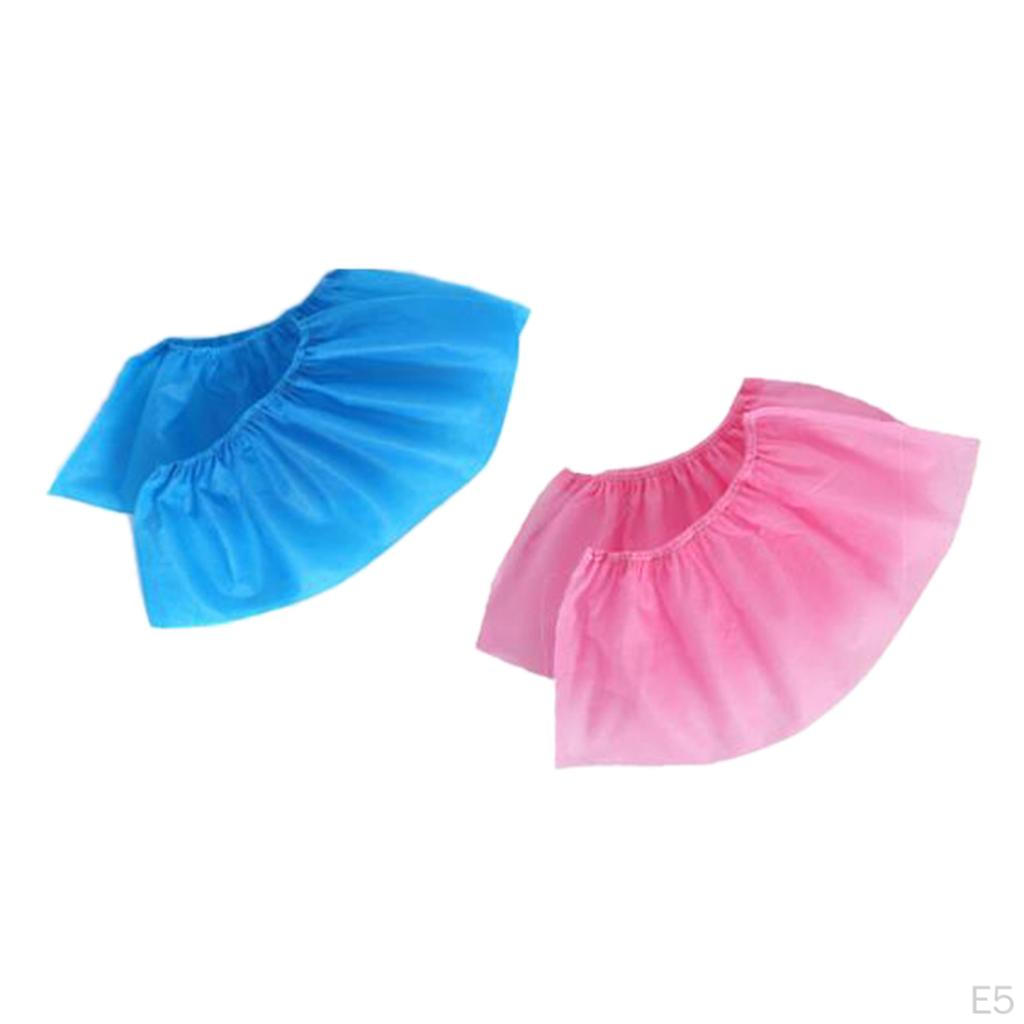 10 Pieces Shoe Covers Disposable Hygienic Boot Cover for Construction, Workplace, Indoor Carpet