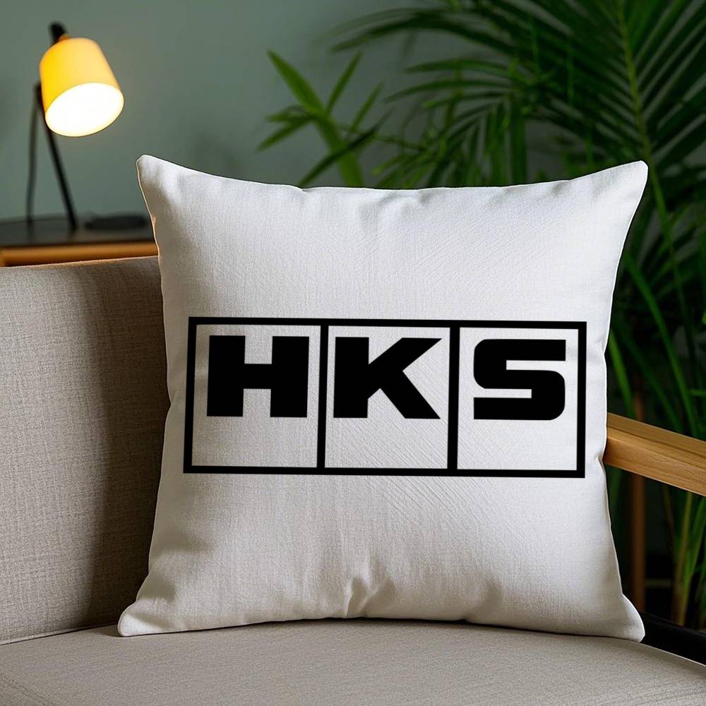 Retro Pattern H-Hks Pillow Case Office Sofa Dorm Chair Back Short Plush Double-sided Printing Home  Cushion Cover